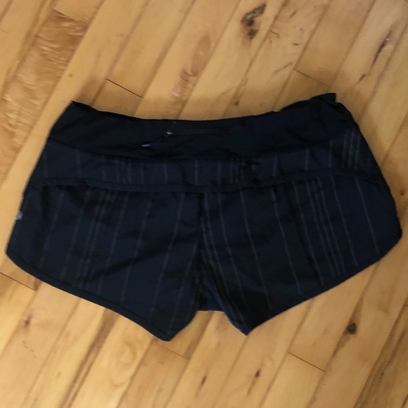 SOLD Lululemon black speed shorts- with liner - Picture 2 of 5